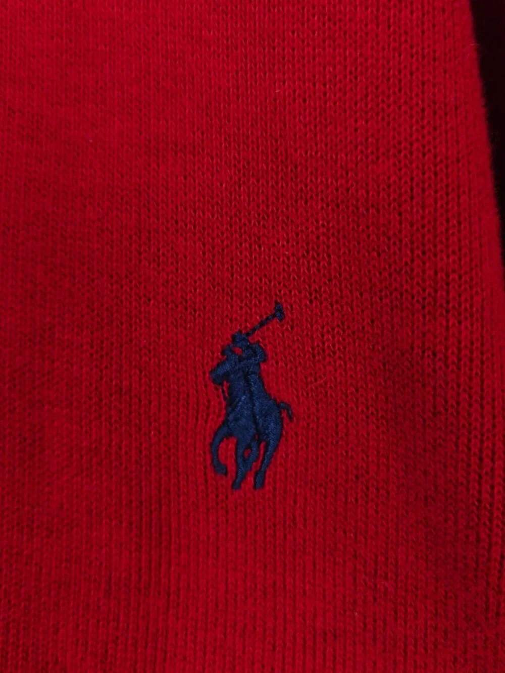 NWT Polo Ralph Lauren Men's Red Quarter-Zip Pullover Sweater Size 3XLT Cotton Kn